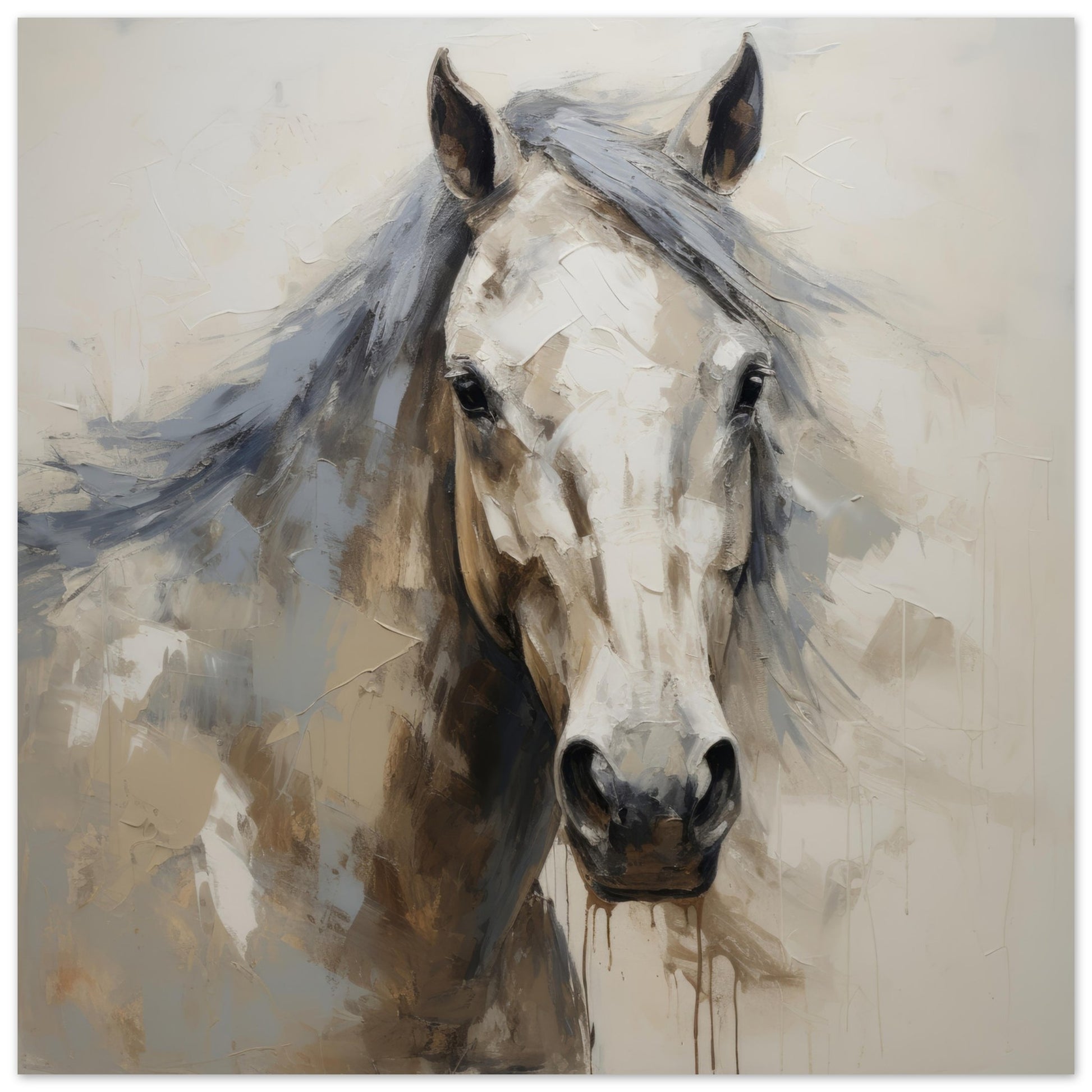 Horse Art Print #40 - Print Room Ltd No Frame Selected 70x70 cm / 28x28"