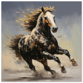 Horse Grace Artwork #34 - Print Room Ltd No Frame Selected 70x70 cm / 28x28"