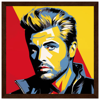 George Michael Pop Art Framed Print | by Print Room Ltd