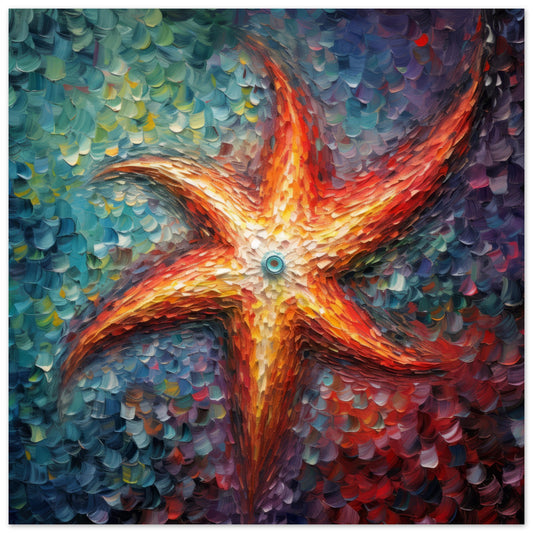 Starfish Artwork Print - Print Room Ltd No Frame Selected 70x70 cm / 28x28"