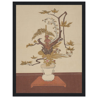 Ike Bana (Flower Arrangement) art print black frame | By Print Room Ltd