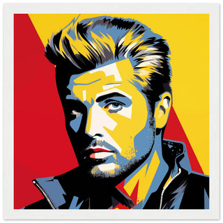 George Michael Pop Art Framed Print | by Print Room Ltd