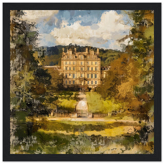 Regal Autumn at Chatsworth House black framed art print | By Print Room Ltd