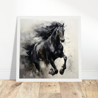 Equine Elegance Art #42 - Print Room Ltd White frame 50x50 cm / 20x20"