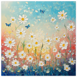 Dancing Daisies at Dusk