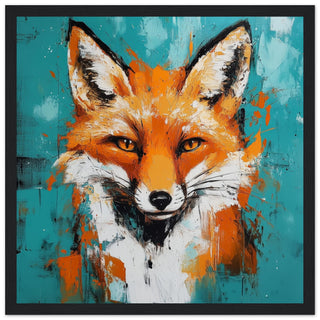 Fierce and Fiery Art Print Black Frame