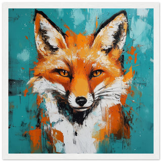 Fierce and Fiery Art Print White Frame