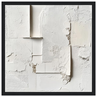 Fragmented Serenity Art Print Black Frame