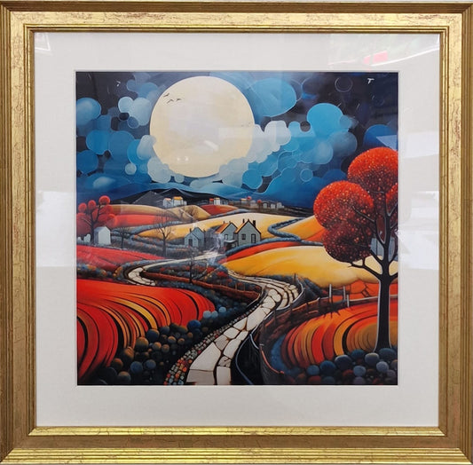 Gold Frame artwork print
