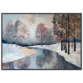 Frosted Serenity Black Wooden Frame