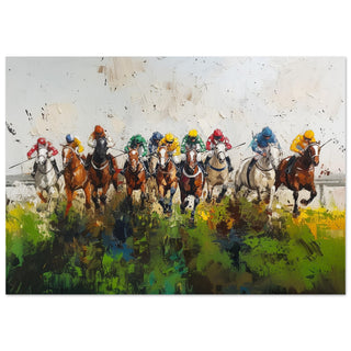 Horses Racing at Cheltenham Large Art Print