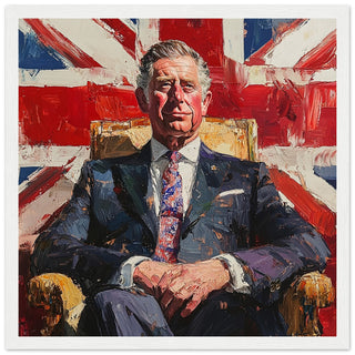 King of Cool Art Print White Frame
