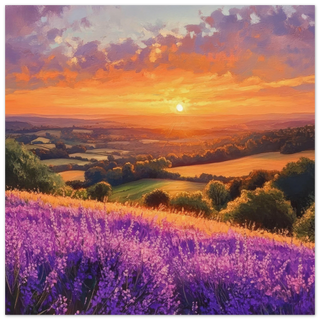 Lavender Skies Over the English Hills