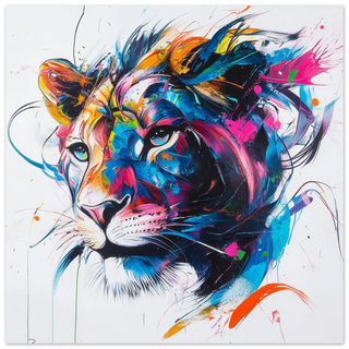 Lion Abstract Expressionism