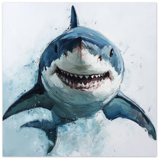 Majestic Great White Shark Art Print