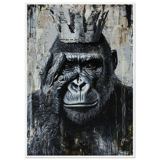 Monarch of Thought Art Print White Frame