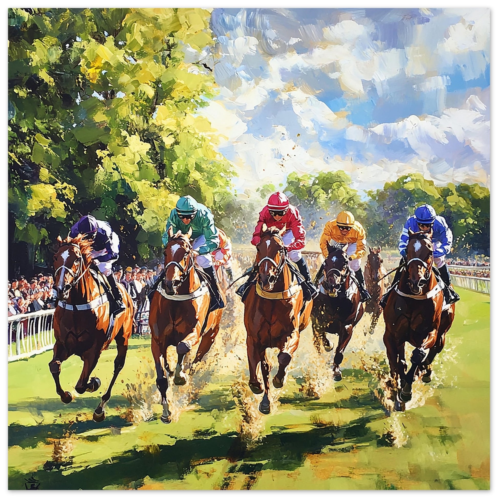 Royal Ascot Horse Racing Art Print