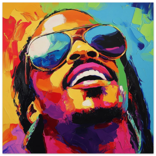 Stevie Wonder Pop Art Print