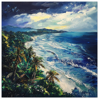 Stormy Coastal Landscape of Bali Art Print