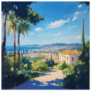Sunlit Barcelona Hillside View