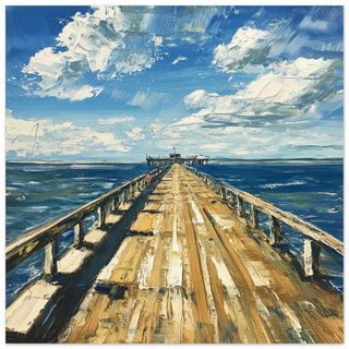 To The Horizon - Abstract Southend Pier