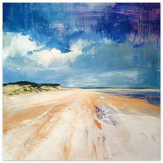 Tranquil Horizons - Abstract Holkham Dunes Art Print