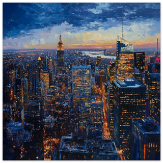 Twilight Over Manhattan – New York at Night