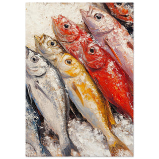 Vibrant Catch - A Spectrum of the Sea Art Print