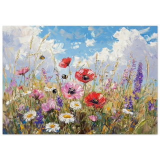 Wildflower Meadow with Bumblebees 