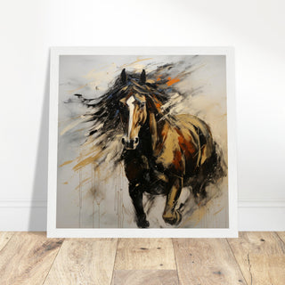 Equine Elegance print #33 - Print Room Ltd White frame 50x50 cm / 20x20"