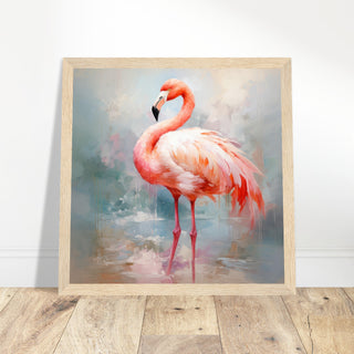 Flamboyant Flamingo Art - Print Room Ltd No Frame Selected 50x50 cm / 20x20"