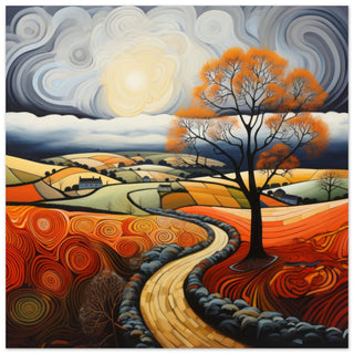 Britain's Landscape Art - Print Room Ltd No Frame Selected 70x70 cm / 28x28"