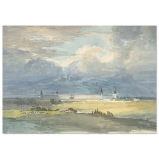 Landscape with a Large Building artwork print | By Print Room Ltd