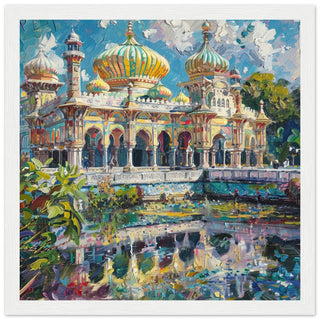 Royal Pavilion Brighton: Oriental Splendour white framed art print | By Print Room Ltd