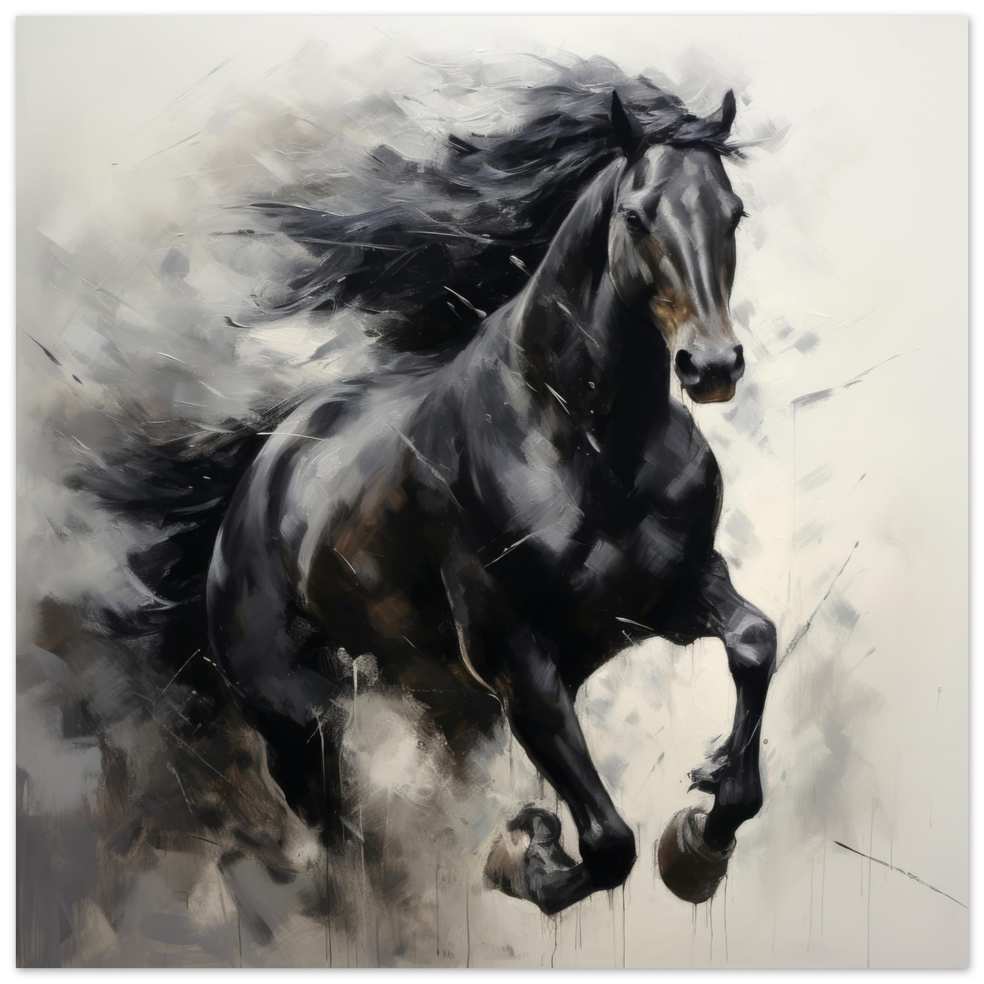 Equine Elegance Art #42 - Print Room Ltd No Frame Selected 70x70 cm / 28x28"