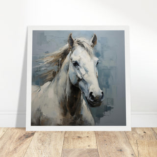 Horse Majesty #07 - Print Room Ltd Wood frame 70x70 cm / 28x28"
