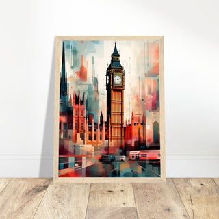 Big Ben Artwork - Print Room Ltd Black frame 30x40 cm / 12x16"