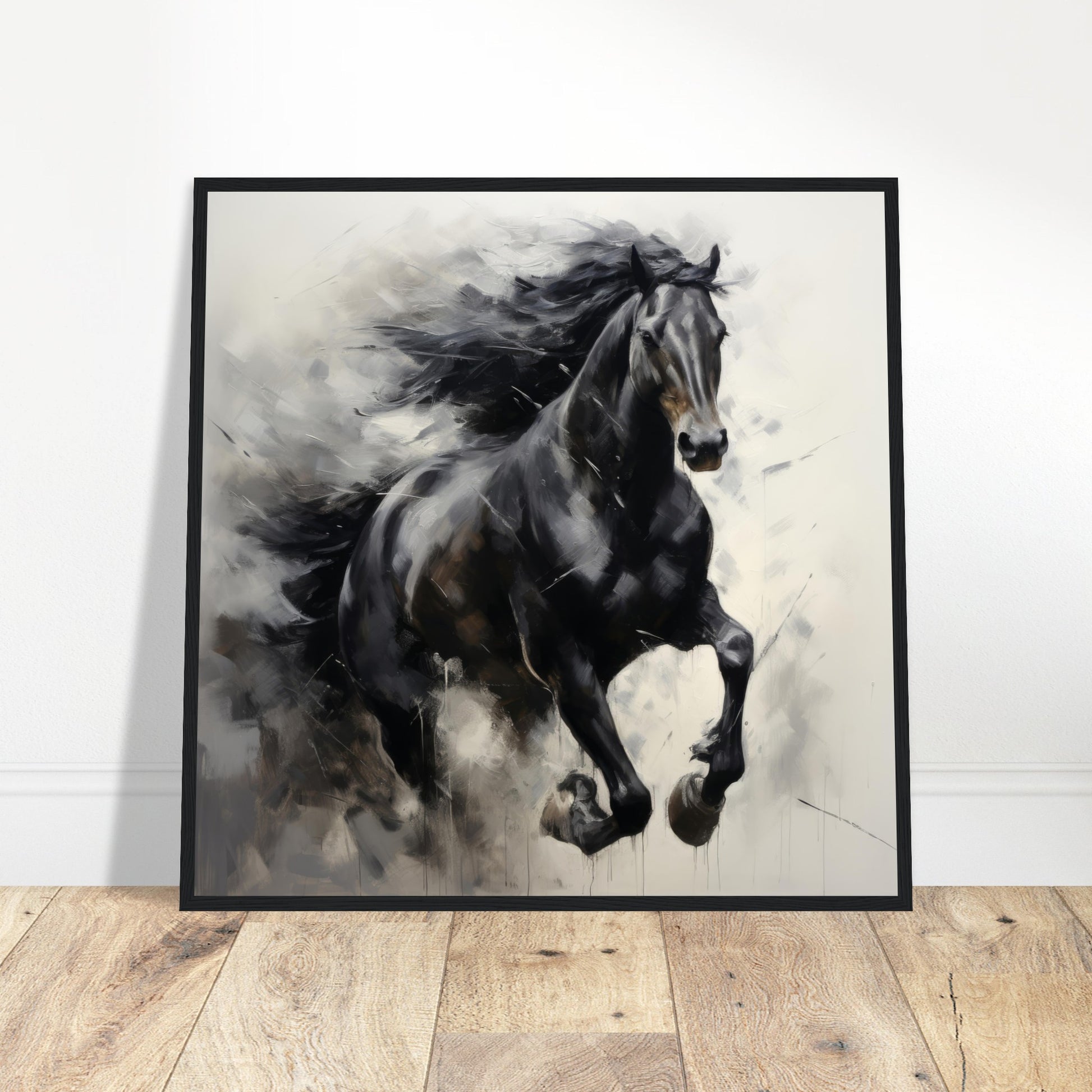 Equine Elegance Art #42 - Print Room Ltd White frame 30x30 cm / 12x12"