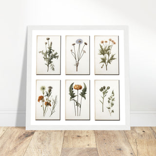 Exclusive Floral Artwork #1 - Print Room Ltd Wood frame 70x70 cm / 28x28"