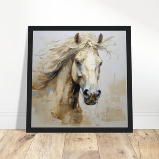 Equine Art #13 - Print Room Ltd White frame 70x70 cm / 28x28"