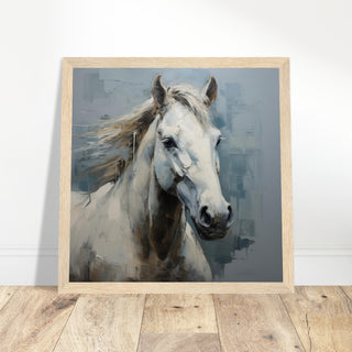 Horse Majesty #07 - Print Room Ltd White frame 30x30 cm / 12x12"