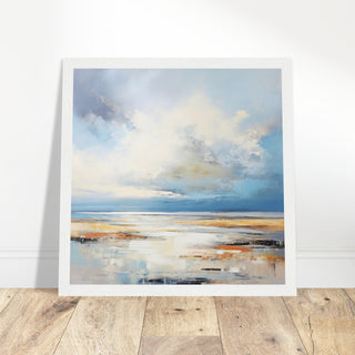 Norfolk Beach Art - Print Room Ltd Wood frame 30x30 cm / 12x12"