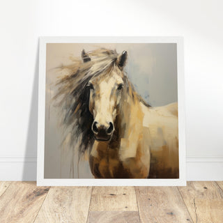 Horse Majesty Art Print #36 - Print Room Ltd Black frame 50x50 cm / 20x20"