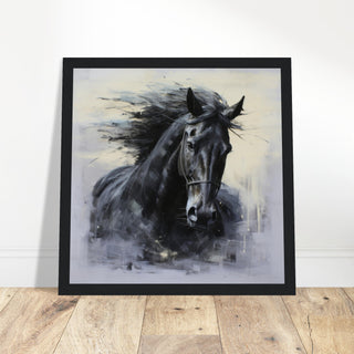 Horse Grace Art #05 - Print Room Ltd No Frame Selected 30x30 cm / 12x12"