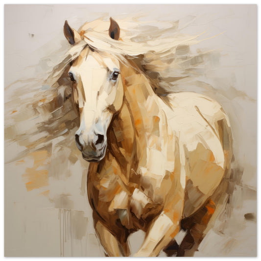 Equine Artwork #04 - Print Room Ltd No Frame Selected 70x70 cm / 28x28"