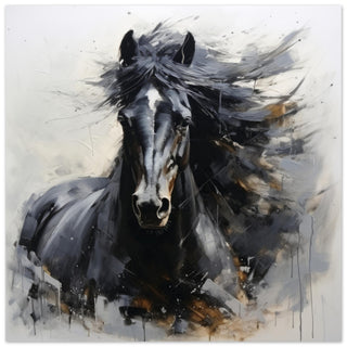 Equine Art #29 - Print Room Ltd No Frame Selected 70x70 cm / 28x28"