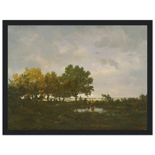 The Pond (La Mare) artwork print black frame | By Print Room Ltd