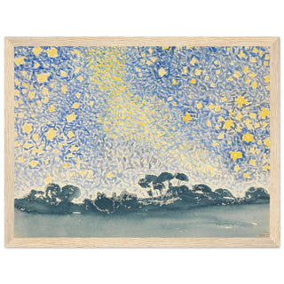 Landscape with Stars Artwork Print wood frame | By Print Room Ltd