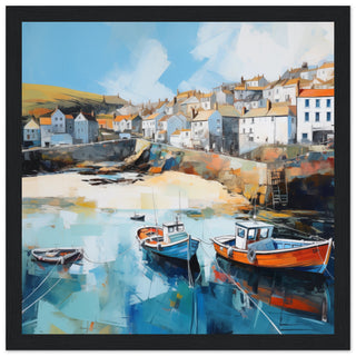 Port Isaac Large Art Prints - Print Room Ltd Wood frame 70x70 cm / 28x28"