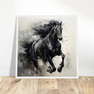 Equine Elegance Art #42 - Print Room Ltd White frame 70x70 cm / 28x28"